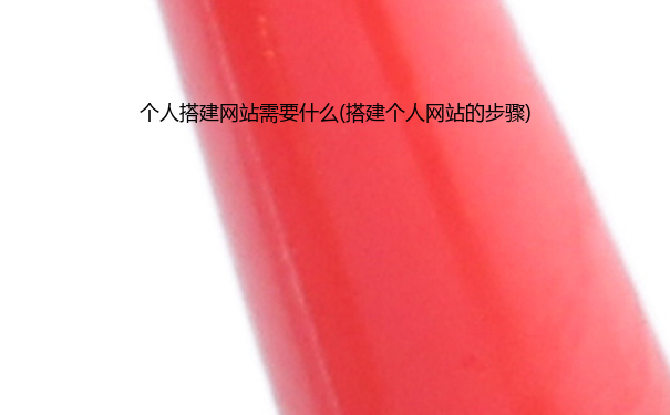 个人搭建网站需要什么(搭建个人网站的步骤)