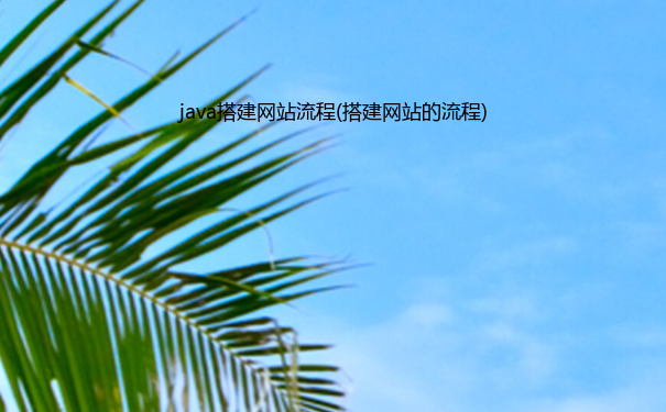 java搭建网站流程(搭建网站的流程)