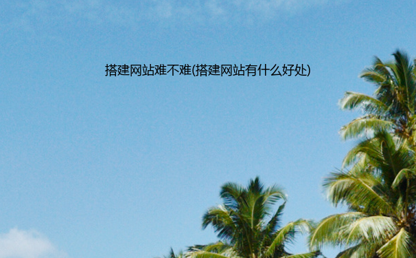 搭建网站难不难(搭建网站有什么好处)