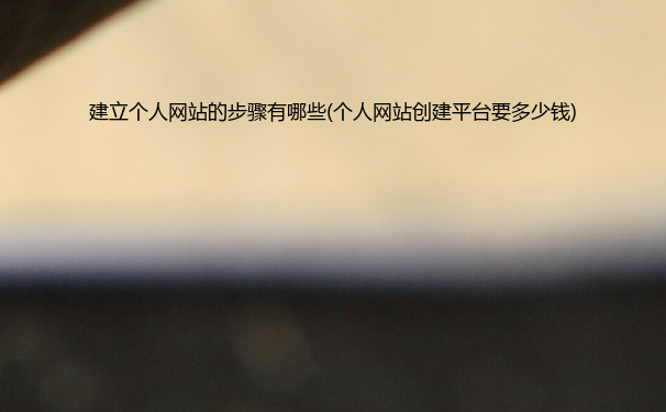 建立个人网站的步骤有哪些(个人网站创建平台要多少钱)