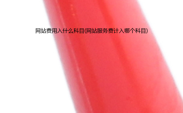 网站费用入什么科目(网站服务费计入哪个科目)